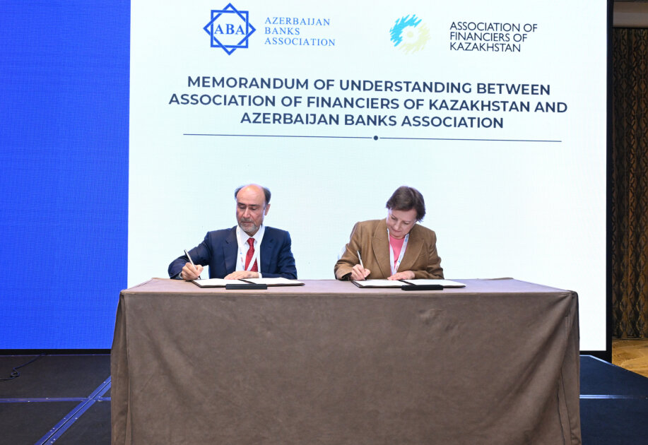 Azerbaijan Banks Association, Association of Financiers of Kazakhstan ink MoU