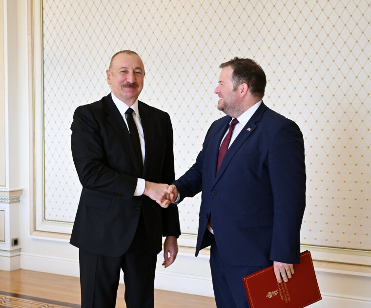 President Ilham Aliyev received UK Minister of State for Europe, North America, and Overseas Territories