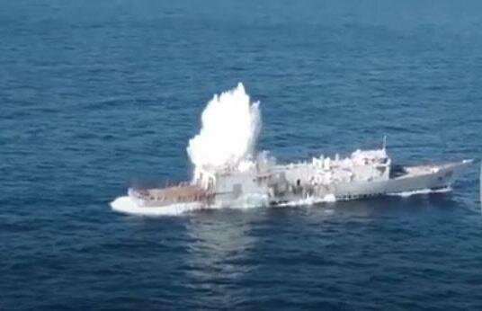 Cargo ship hits a mine off the coast of Odesa