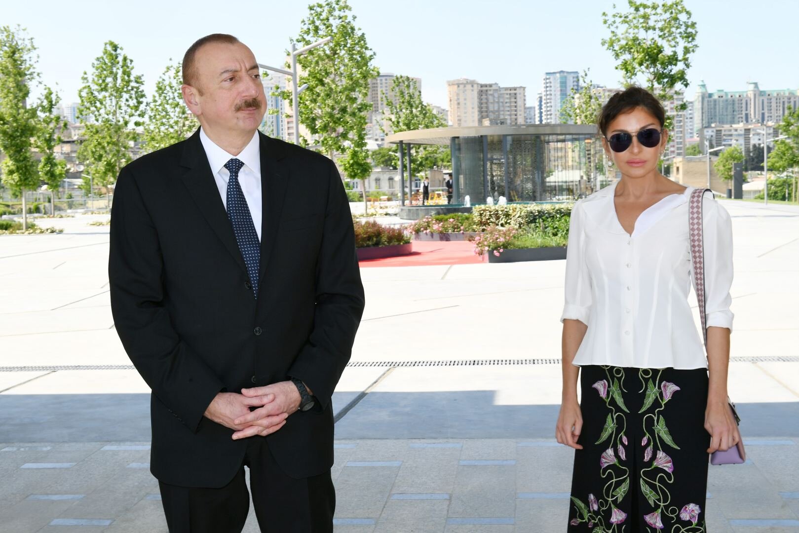 President Ilham Aliyev and First Lady Mehriban Aliyeva reviewed restoration of private houses and infrastructure in Kolatag village of Aghdara