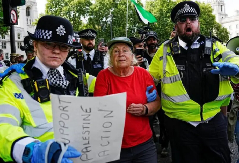 Hundreds arrested at London protest in support of Palestine Action, say police