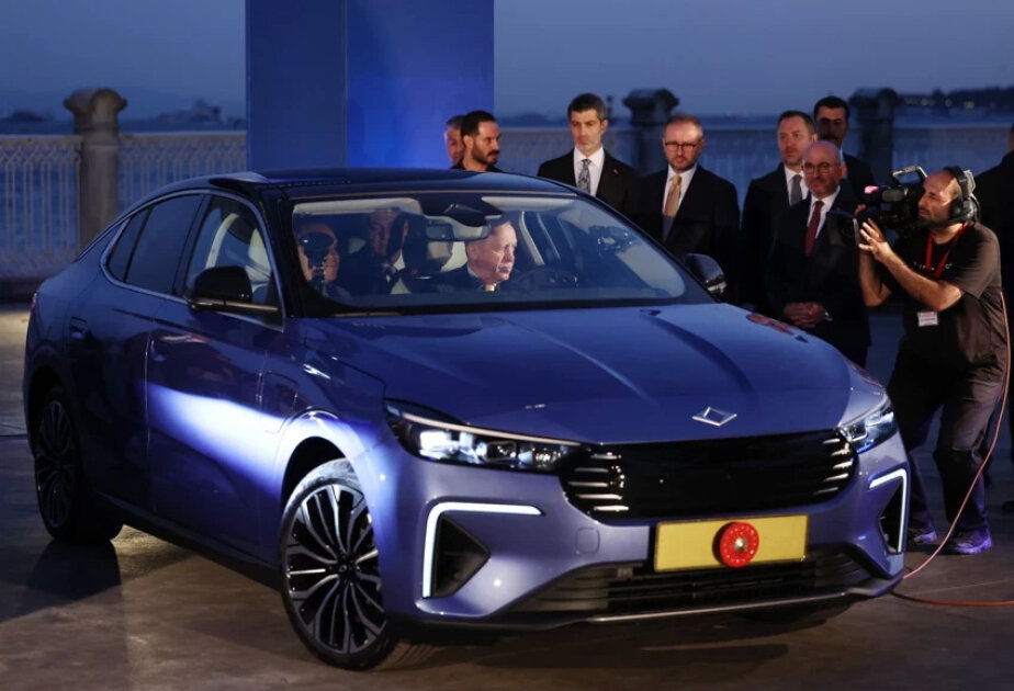 President Erdogan receives Turkish EV maker Togg's new fastback model T10F