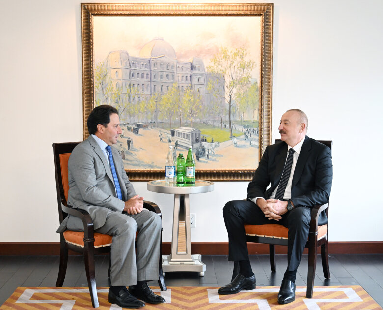 President Ilham Aliyev met with Co-Founder and CEO of global investment firm Ares Management in New York