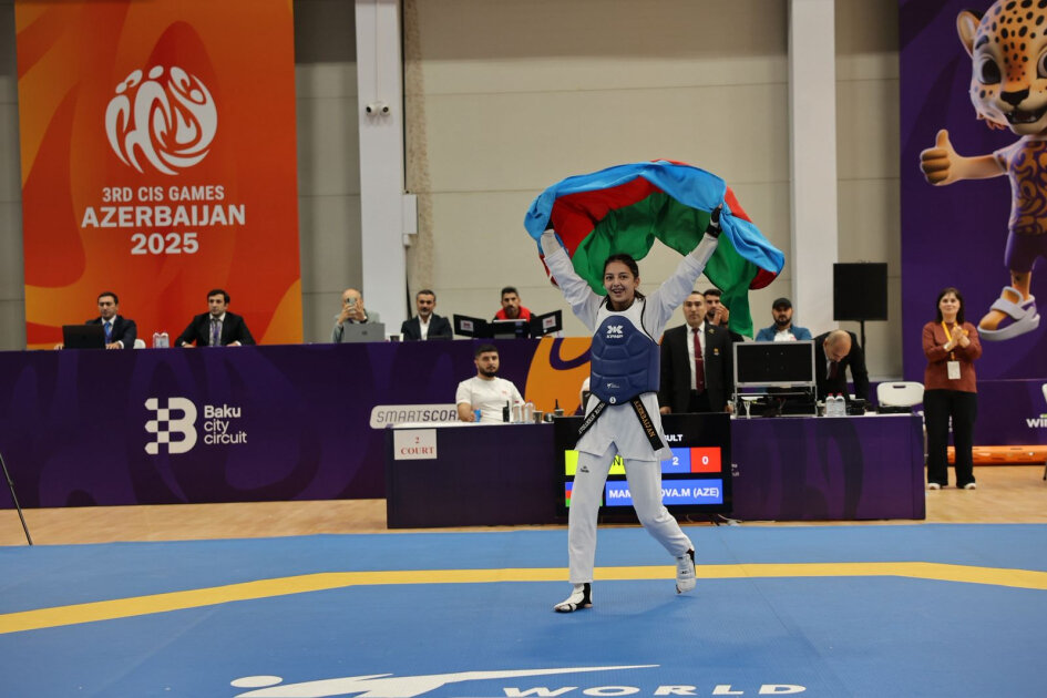 Azerbaijani taekwondo fighters win three gold medals on Day 1 of CIS Games