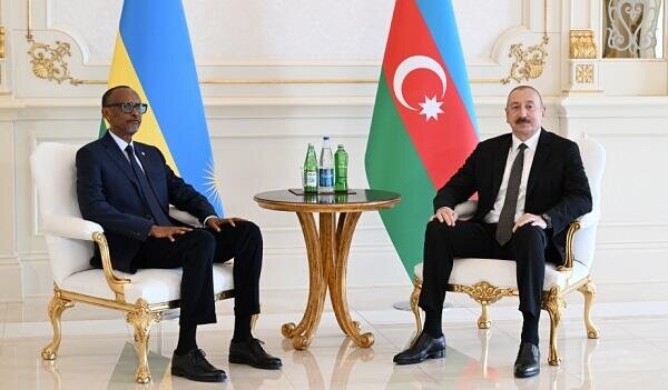 Ilham Aliyev holds a one-on-one meeting with Paul Kagame