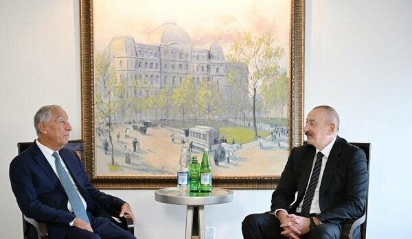 Azerbaijani President meets Portuguese President