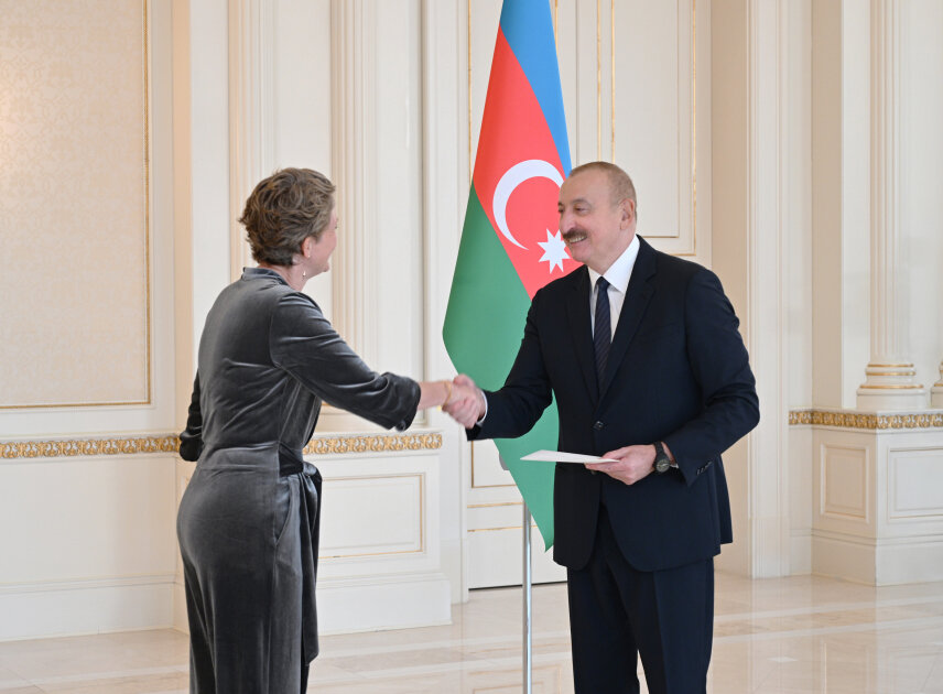 President Ilham Aliyev received credentials of incoming ambassador of the Netherlands
