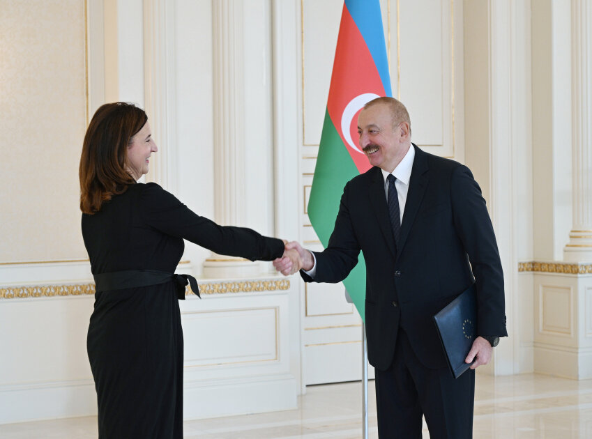 President Ilham Aliyev accepted credentials of newly appointed Head of EU Delegation to Azerbaijan