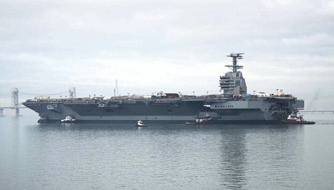 US largest aircraft carrier arrives in Latin America