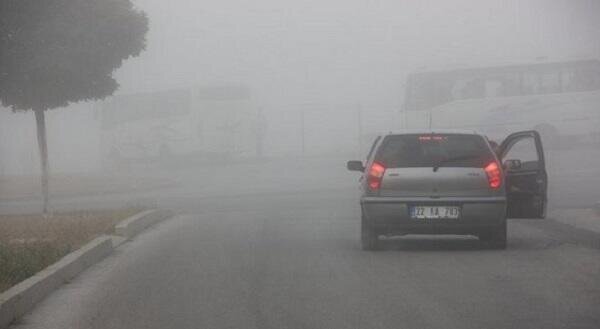 Fog and rain reduce visibility on highways