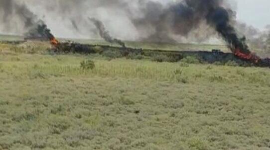 Border fire in Gadabay under control