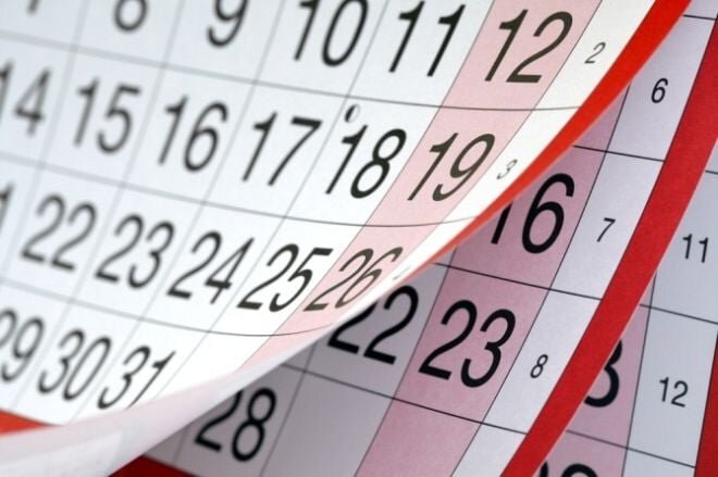 December 2025 to have 9 non-working days