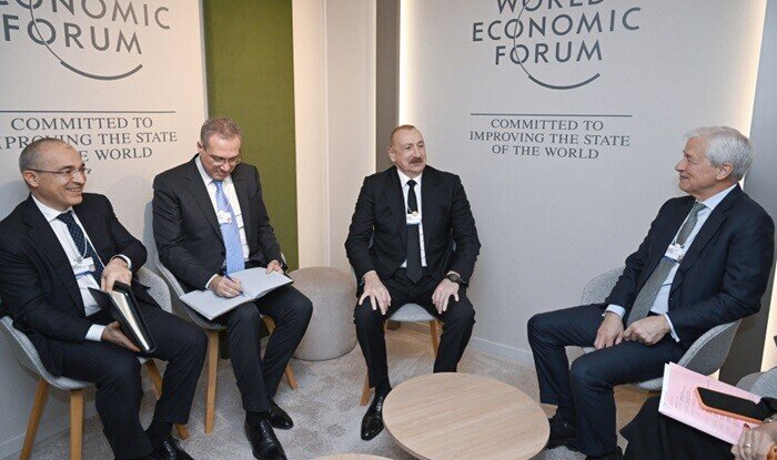 President Ilham Aliyev met with Jamie Dimon