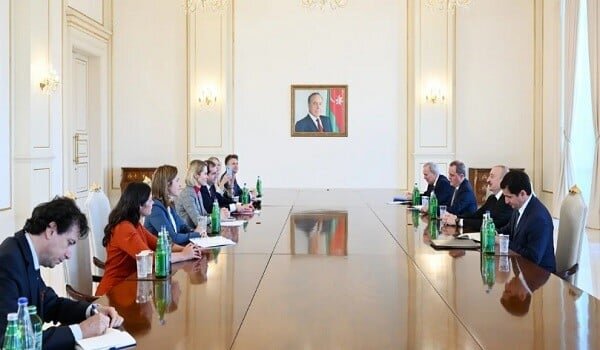 President Aliyev received delegation led by EU Kallas