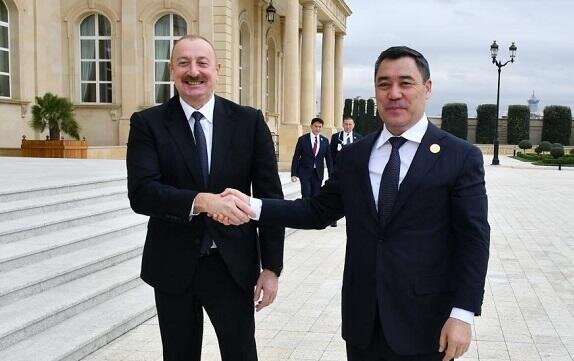 Official welcome ceremony held for Aliyev in Cholpon-Ata